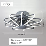 LED ceiling fan with Lights remote control home decor ventilator lamp Living room Bedrpoom DC ceiling fan lamp