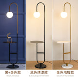 Nordic Led Floor Lamp Iron Marble Standing Lamp with Round Tea Table Art Deco Floor Lamps Living Room Corner Sofa Floor Lights