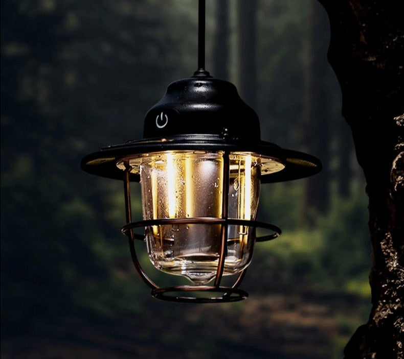 Outdoor Lighting Flashlight Camping Light USB Charging Retro Horse Lantern Camping Light Atmosphere Light Tent LED Camping Light