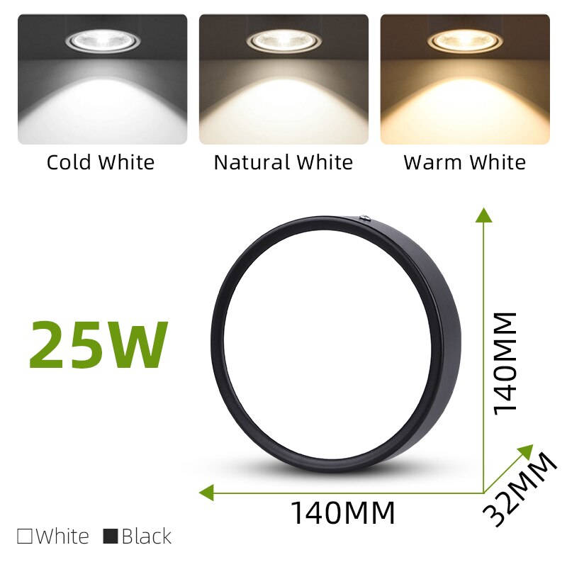 Downlight Ceiling LED 220V Home Spot Lamp Down Lights Led Mini Surface Mounted Circular Lighting Fixture Room Kitchen Spot Light