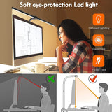 LED Desk Lamp EU/US Architect Desk Lamps Office 24W Brightest 5Color Modes and 5 Dimmable Eye Protection lamp