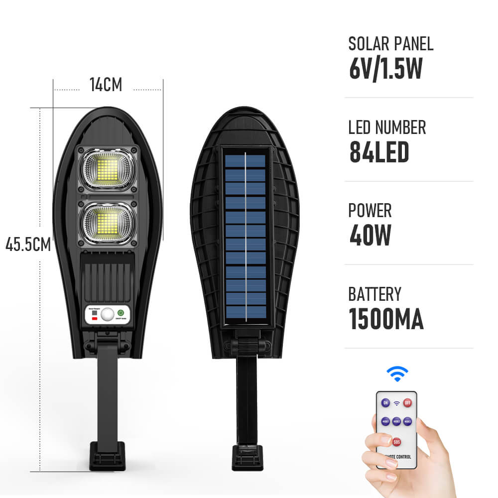 42/84/126/168 LED Super Bright Outdoor Solar Lamp 3000mAh IP65 Waterproof Street Lights Motion Sensor Garden Yard Wall Light