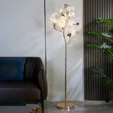 Floor Lamp Nordic Sofa Modern Tall Floor Lamp Art Decoration Home Bedroom Decor Ginkgo Leaf Standing Lamp