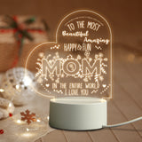 Mom Birthday and Mother Day Novelty Present Bedroom Night Light Decoration Lamp Thanksgiving Gift for Mommy
