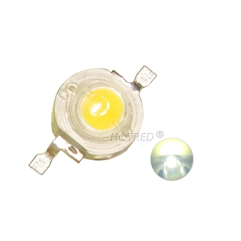 10-1000Pcs High Power LED COB Lamp Chip 1W 3W 3.2-3.6V 110-280LM Bead Warm Cold White Blue Diode For DIY LED Spotlight Downlight