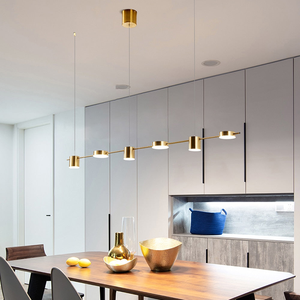 Nordic Pendant Light Hanging Lamp LED Vintage Ceiling Chandelier Remote Dimming for Kitchen Dining Living Room Study Loft Room