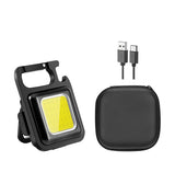 Multifunctional Mini Glare COB Keychain Light USB Charging Emergency Lamps Strong Magnetic Repair Work Outdoor Camping Light