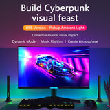 RGB LED Desktop Floor Lamp Light Bars Night Light Music Rhythm Atmosphere Lights Backlight for Gaming TV Room Decoration Lamp