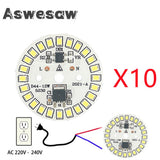 LED Bulb Patch Lamp SMD Plate Circular Module Light Source Plate For Bulb Light AC 220V-240V Led Downlight Chip Spotlight LED