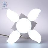 Folding Light Bulb Household Super Bright Energy Saving Foldable Garage Chandelier Five Leaf Light Bulb Adjustable Ceiling Light