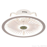 110V / 220V Nordic light with fan Ceiling Fan Lamp Invisible Restaurant Living Room Fan Home Decor chandelier fan ceiling
