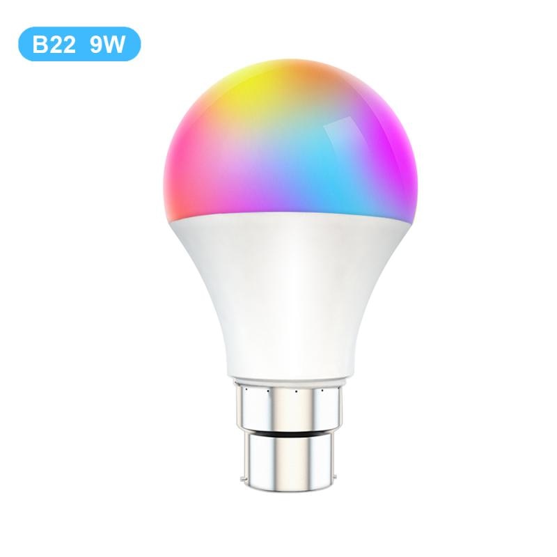 CORUI Tuya WiFi E27 B22 Smart Dimmable Bulb RGBCW 100-240V LED Light Smart Life App Control Support Alexa Google Home Alice