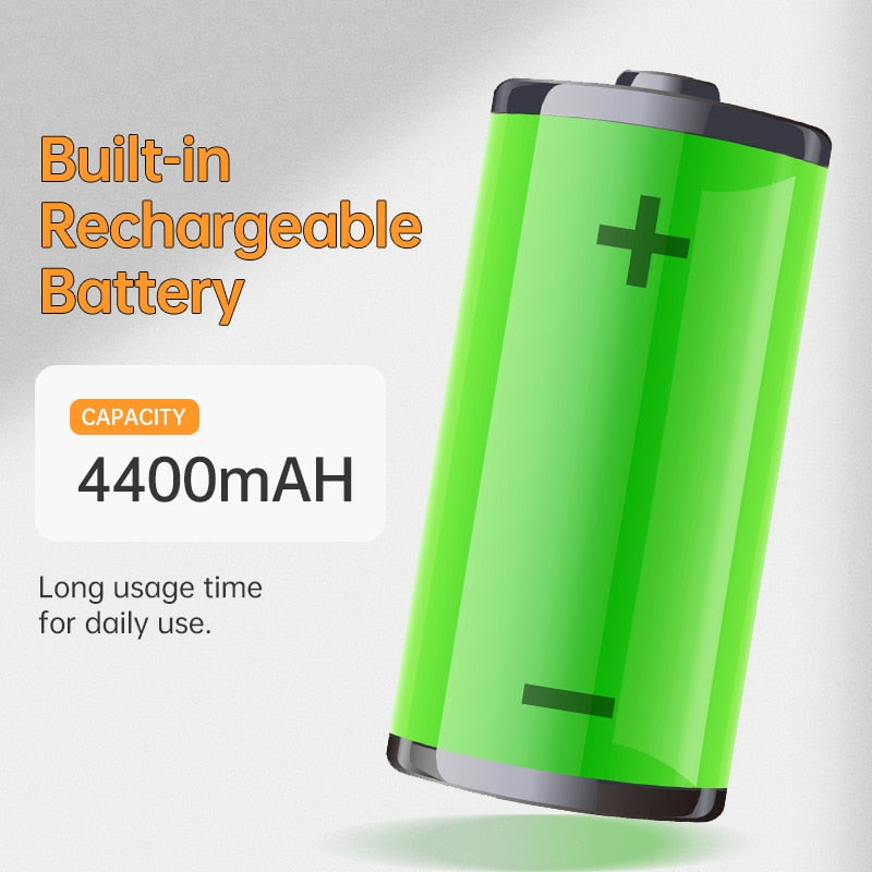 4400mAh Rechargeable Bar Table Lamp Dimmable Cordless Aluminum Bedside Touch Control Desk Light Bedroom Night Lights Decor