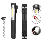 Strong Light Working Light COB Flashlight USB Recharge Lantern Outdoor Camping Light Magnet Flashlight Emergency Torch Lamp