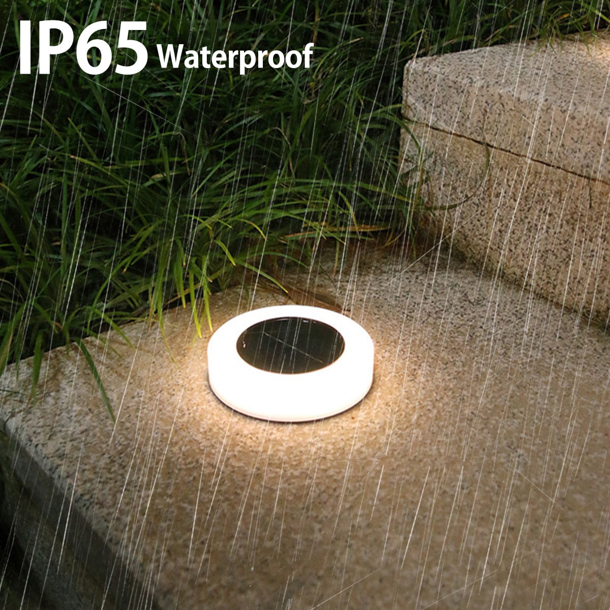 4PCS Solar Garden Lights Outdoor LED Solar Ground Lights Waterproof Landscape Path Way Floor Under Spot Lamp Decoration Lighting