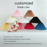 Nordic Minimalist Pleated Fabric Led Floor Lamp Living Room Home Decor Sofa Corner Standing Table Light Bedroom Bedside Lamp