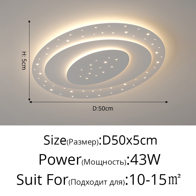 Minimalist Led Living Room Ceiling Lamp Modern Simple Home Atmosphere Master Bedroom Lamp Design Sense Ring Indoor Lighting Lamp