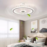 110V / 220V Nordic light with fan Ceiling Fan Lamp Invisible Restaurant Living Room Fan Home Decor chandelier fan ceiling