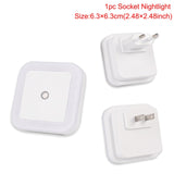 Wireless LED Night Light Sensor Lighting Mini EU US Plug Nightlights Lamp For Children Room Bedroom Decoration Lights Lighting