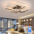 Modern Led Chandelier For Living Room Bedroom White/Black Rectangle Acrylic Aluminum kitchen Ceiling Chandeliers AC85-265