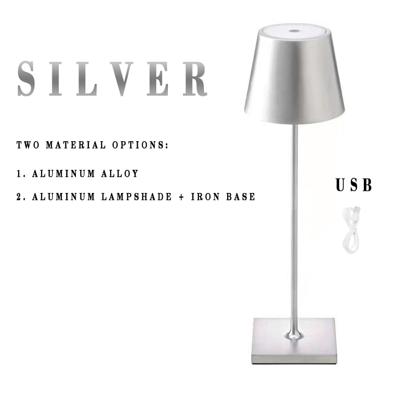 Cafe Dining Room Creative Table Lamp Adjustable Battery Rechargeable Led  Night Lamp Free Shipping for Bedroom Bar Hotel Floor