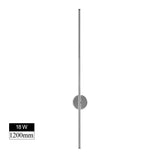 SEEDIQ Modern Led Wall Light Rotatable Black White Silver Wall Lamp AC85-265V Wall Sconce Light 100 120cm Long Wall Light