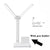 LED Double-head Desk Lamp，32PCS LED Lights Battery Operated Table Lamp with USB Charging Eye Protection Lights for Home/Office