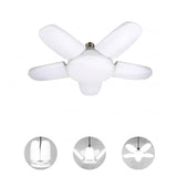 5+1 60W Blades Deformable LED Garage Light E27 Adjustable Shop Top Ceiling Lamp Professional Warehouse Foldable Fan Lamps 220V
