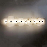Novelty Natural Marble LED Wall Lights Gold Copper Every Piece Different Sconces Lamp For Foyer Dining Room Bedroom Aisle