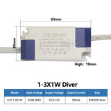 LED Driver 300mA 1W 3W 5W 7W 12W 18W 20W 25W 36W Constant Current Driver Power Supply AC85-265V DownLighting Transformers Bulb