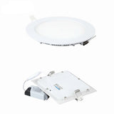 Ultra Thin LED Downlight Round Panel Light 3W 6W 9W 12W 15W 18W 24W Recessed Ceiling Light Suitable for Office, Supermarket