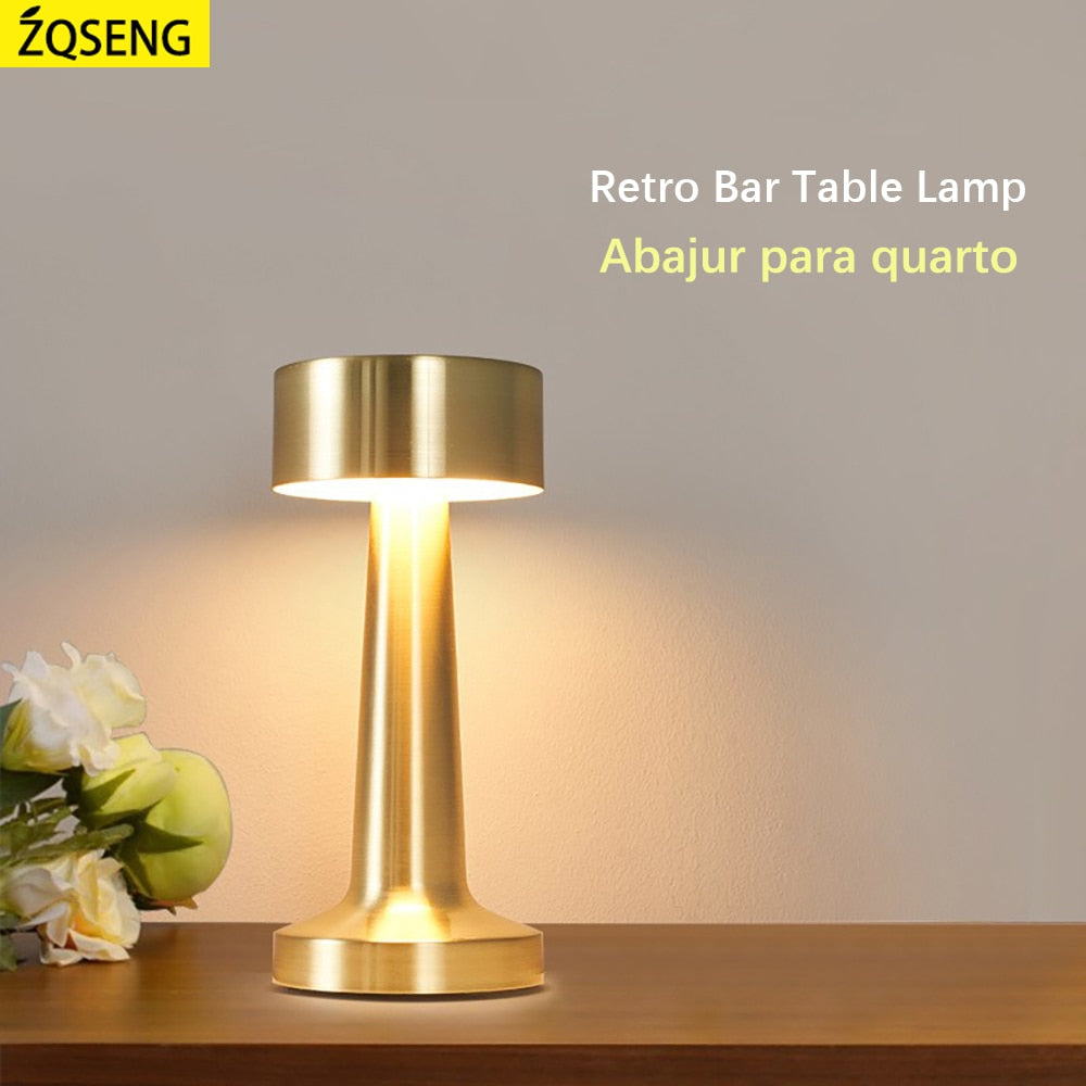 Retro Bar Table Lamp Lampara De Noche Dormitor Abajur Room Decor Decoration Chambre Desk Bedroom Coffee Luces Led  Night Light
