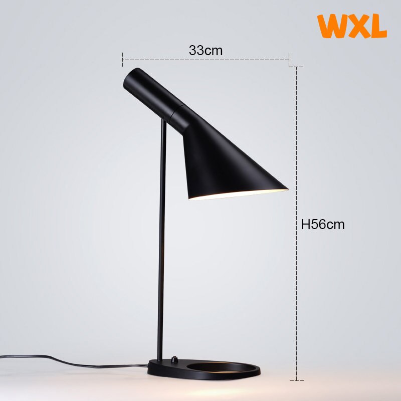 Nordic modern LED table lamp Simple bedroom table lamp Black white living room decorative table lamp