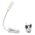 Rechargeable Book Light 7 LED Reading Light with 3-Level Warm Cool White Daylight Flexible Easy Clip Night Reading Lamp in Bed