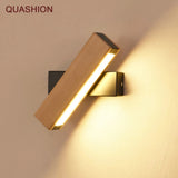 Nordic simple Wooden LED Wall Lamp Modern Adjustable Lighting bar restaurant Living room Porch Wall Lamps Corridor decor