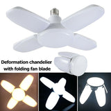 6500K 38W Cold White E27 LED Garage Light Deformable  AC175V-265V 3800LM Ceiling Fixture Lights Workshop Lamp
