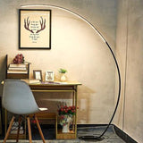 C Floor Lamp Dimming Remote Control Floor Light Black LED Corner Floor Lamp Bedroom Decoration Living Room Lamp Standing Light