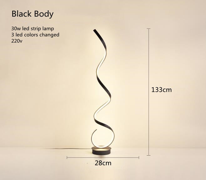 Simple Living Room Decoration LED Floor Lamps Nordic Minimalist Art led Standing Lamps for Bedroom Geometric Line Stand Light