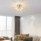 LED Crystal Firework Chandelier Modern Style Ceiling Light Fixtures 6 Light Pendant