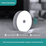 2 Modes Motion Sensor Night Light LED Switch Nightlights USB Chargeable Lights Warm White Wall Lamp for Stairs Closet Cabinet