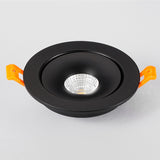 Round Shape 360 Angle Adjustable LED COB Recessed Downlight Black/White 9W 12W 15W LED Ceiling Spot Light Pic Background Focos