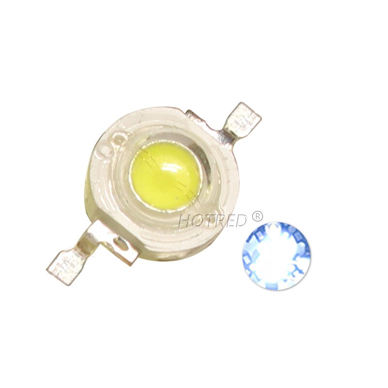 10-1000Pcs High Power LED COB Lamp Chip 1W 3W 3.2-3.6V 110-280LM Bead Warm Cold White Blue Diode For DIY LED Spotlight Downlight