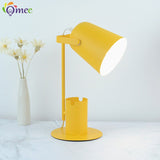 Nordic Iron Art LED Fashion Simple Desk Lamps Eye Protection Dimming Metal Pen Holder Table Lamp Living Room Bedroom Home Decor