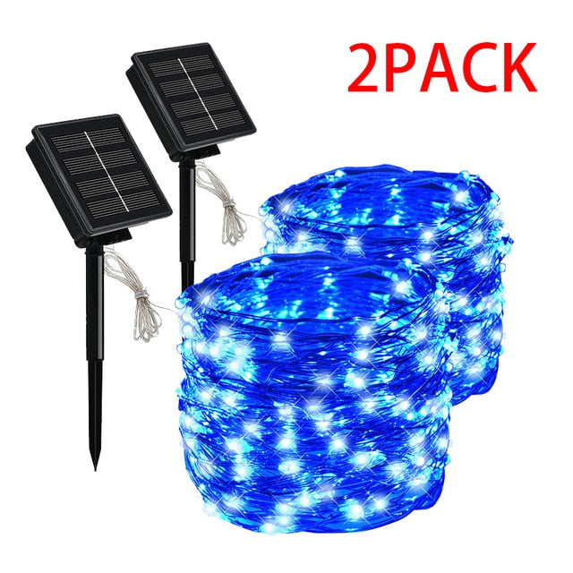 Solar String Fairy Lights 5m 50LED / 30M 300 LED Waterproof Outdoor Garland Solar Power Lamp Christmas For Garden Decoration