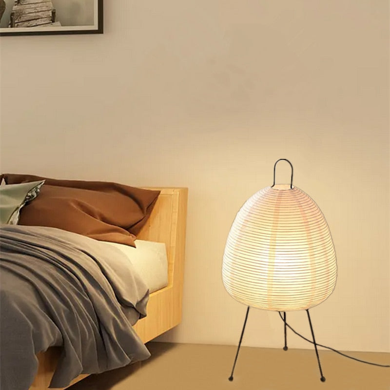 Noguchi Lamp Japanese Rice Paper Lamp 6000K Dimming Floor lamp Soft Light Bedside Lamp for Living Room Bedroom Decor