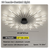 Led Firework Chandelier Dimmable For Living Room Bedroom Modern Ceiling Chandelier Dining Room Ceiling Lamp With Remote Control