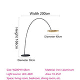 Nordic Designer LED Floor LampsBlack/Gold Floor Light Long Arm for Living Room Decor Bedroom Study Led Industrial Lamp