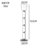 Italy Design Heavy Glass LED Floor Lamps Nordic Light Modern Bright Stand Lighting for Living Room Bedroom lustre Decor Fixtures