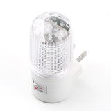 1W 6 LED 110V With US Plug Energy Saving Household Night Lamp Warm Light Wall Mounting Bedroom Soft Night Light Lamp