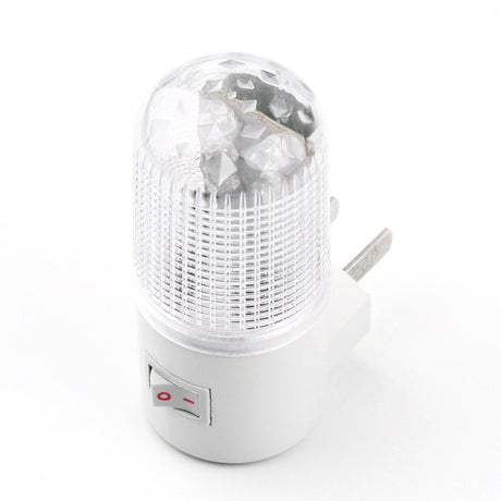 1W 6 LED 110V With US Plug Energy Saving Household Night Lamp Warm Light Wall Mounting Bedroom Soft Night Light Lamp